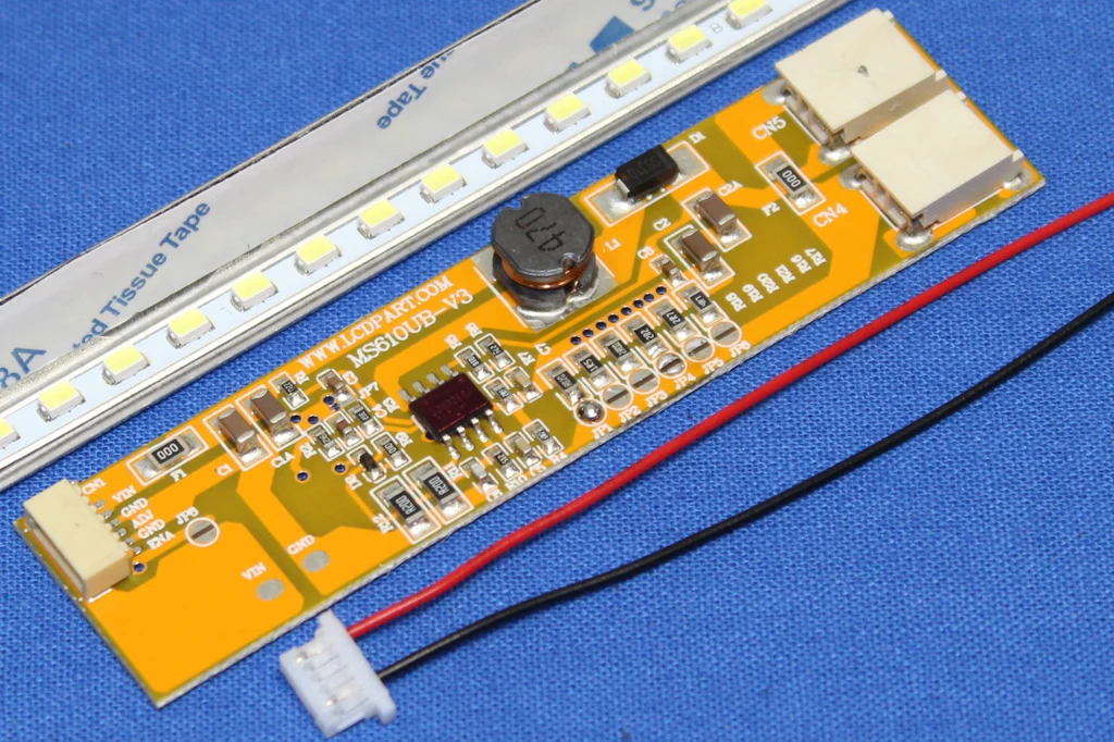 LED backlight upgrade array for high-brightness LCD displays with driver integration